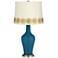 Oceanside Anya Table Lamp with Flower Applique Trim