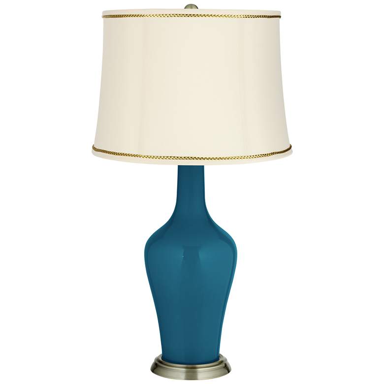 Image 1 Oceanside Anya Table Lamp with President&#39;s Braid Trim