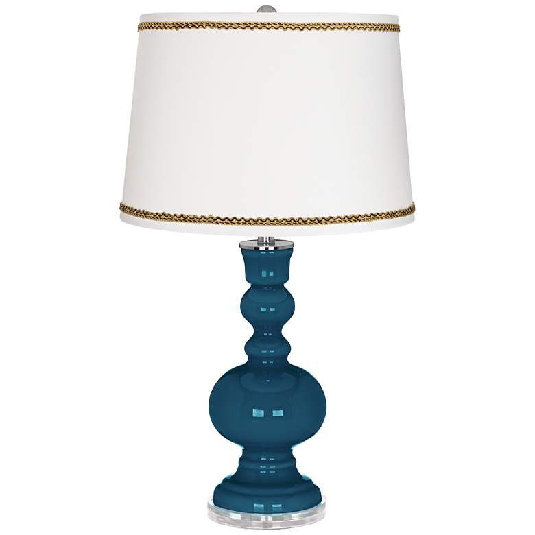 Image 1 Oceanside Apothecary Table Lamp with Twist Scroll Trim