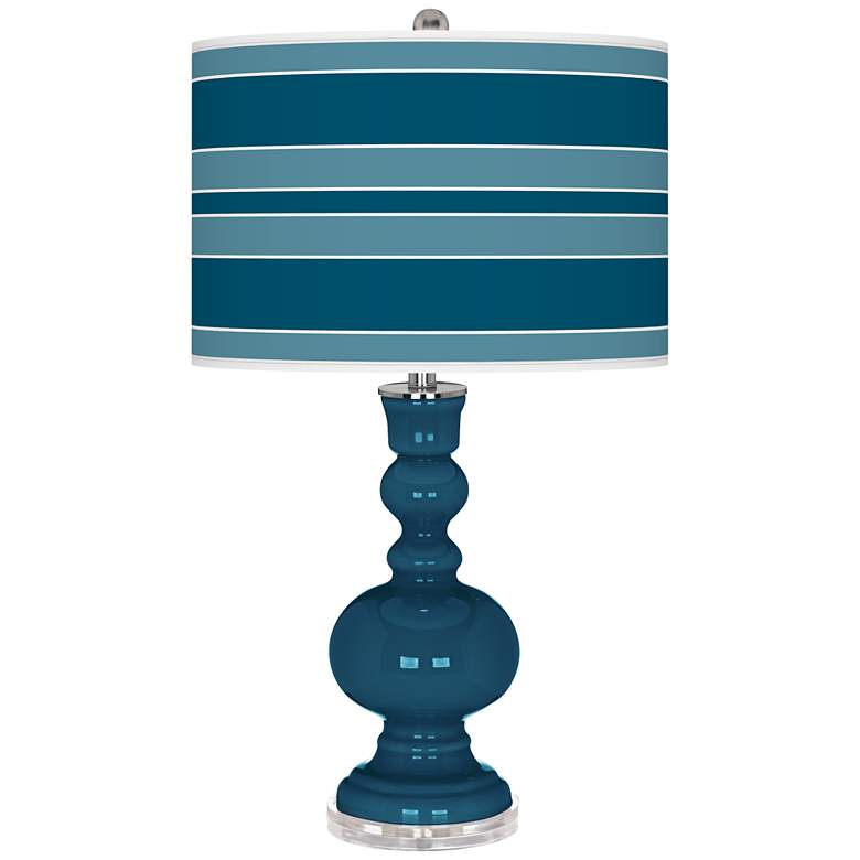 Image 1 Oceanside Bold Stripe Apothecary Table Lamp