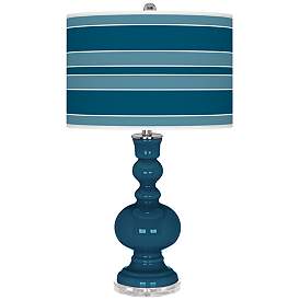 Image1 of Oceanside Bold Stripe Apothecary Table Lamp