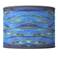 Oceanside Coastal Blue Giclee Lamp Shade 13.5x13.5x10 (Spider)