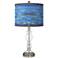 Oceanside Giclee Apothecary Clear Glass Table Lamp