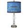 Oceanside Giclee Apothecary Clear Glass Table Lamp