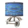 Oceanside Giclee Plug-In Swing Arm Wall Lamp