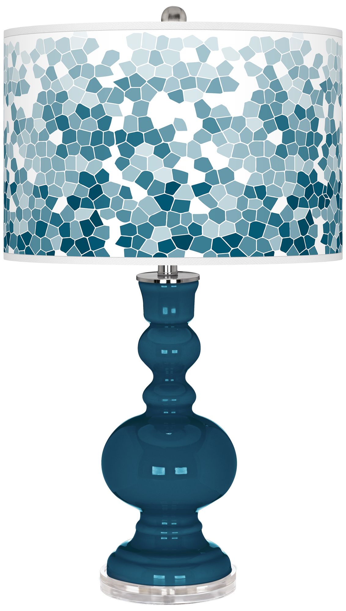Image Oceanside Mosaic Giclee Apothecary Table Lamp