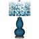 Oceanside Mosaic Giclee Double Gourd Table Lamp
