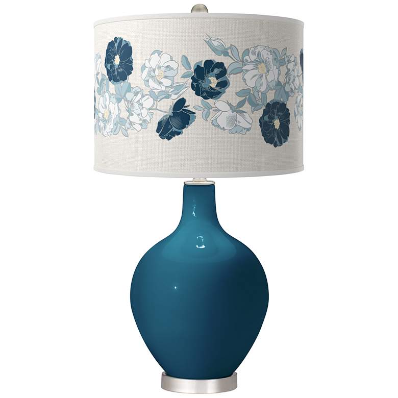 Image 1 Oceanside Rose Bouquet Ovo Table Lamp