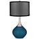 Oceanside Spencer Table Lamp with Organza Black Shade
