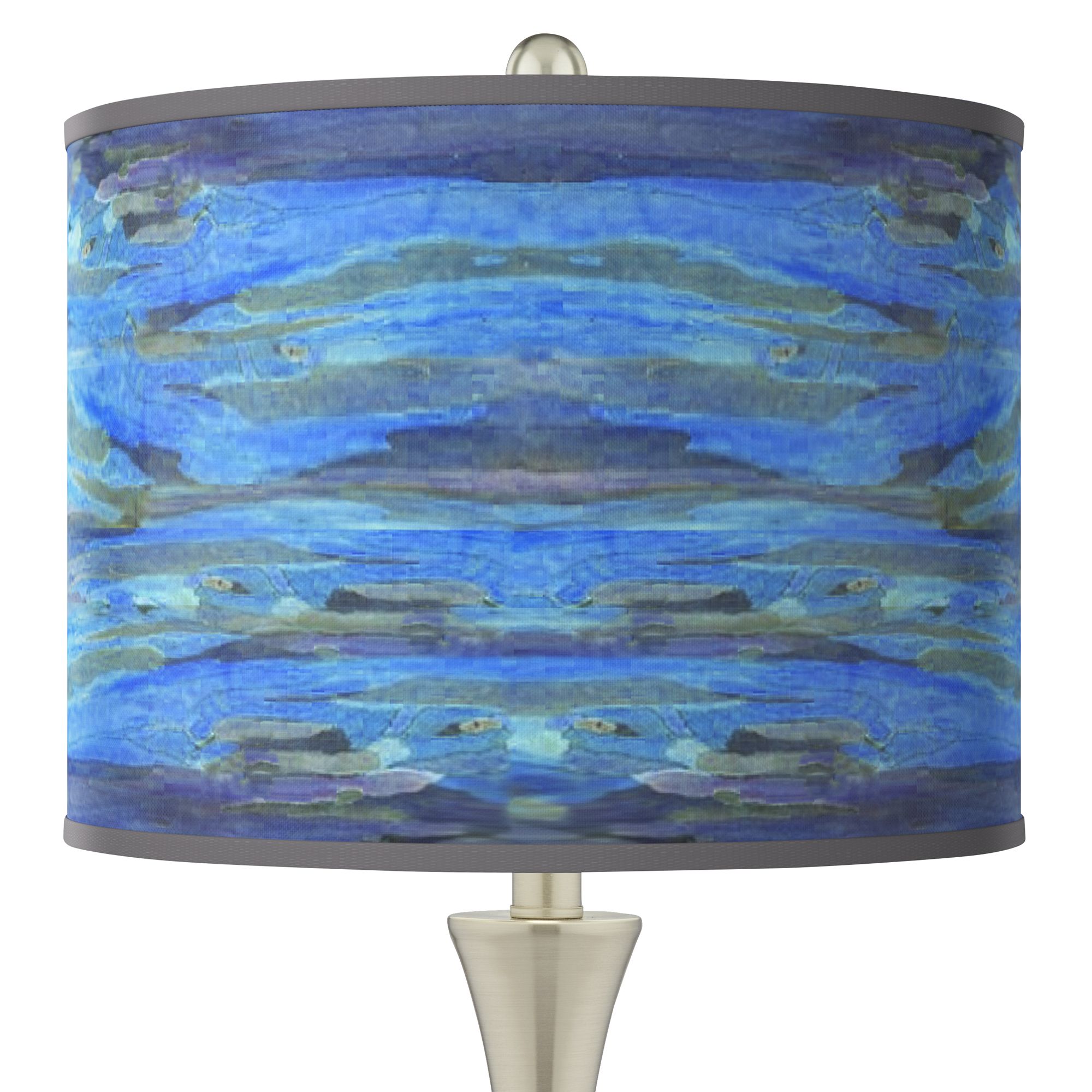 Image 2 Oceanside Trish 26 1/4" High Brushed Nickel Touch Table Lamps Set of 2 more views