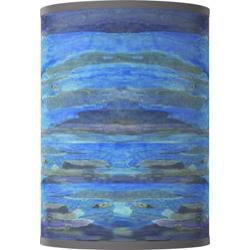 Oceanside White Giclee Round Cylinder Lamp Shade 8x8x11 (Spider)