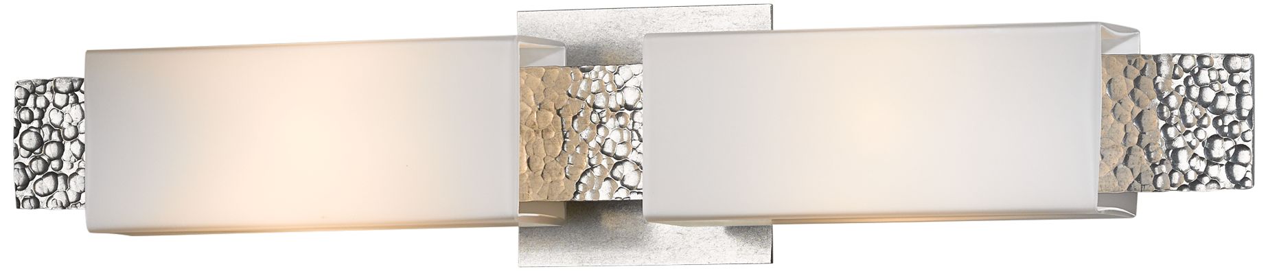 Image 3 Oceanus 2 Light Sconce - Vintage Platinum Finish - Opal Glass more views