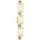 Oceanus 4.6" High 3 Light Modern Brass Sconce With Opal Glass Shade