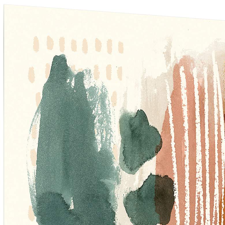 Image 4 Ochre Echo III 38" Square Floating Tempered Glass Wall Art more views