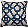 Octagon Blue 20" Square Decorative Indoor-Outdoor Pillow