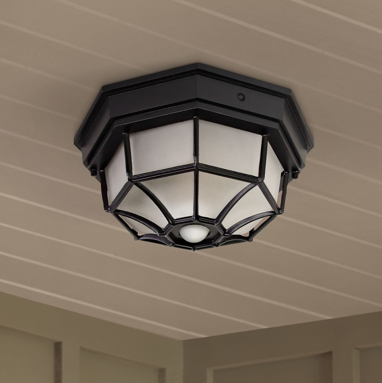 Flush mount porch online light motion sensor