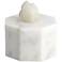 Octagonal 4 3/4" High White Marble Decorative Box