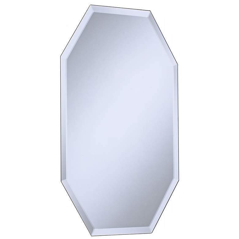 Image 4 Octagonal Frameless 20 inch x 30 inch Beveled Wall Mirror more views