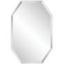 Octagonal Frameless 24" x 36" Beveled Wall Mirror