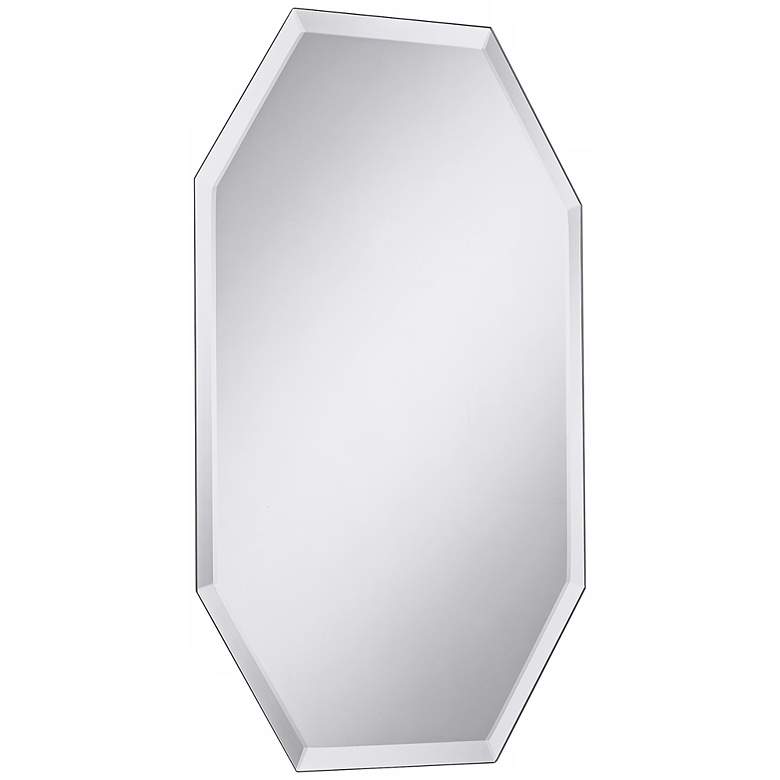 Image 4 Octagonal Frameless 24" x 36" Beveled Wall Mirror more views