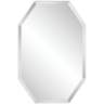 Octagonal Frameless 24" x 36" Beveled Wall Mirror