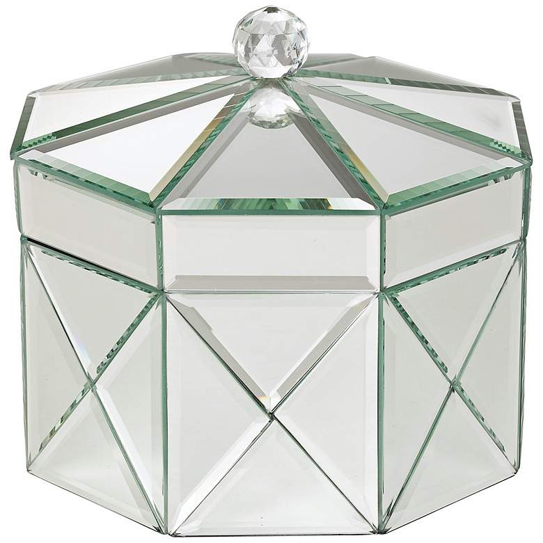 Image 1 Octagonal Mirrored Jewelry Box