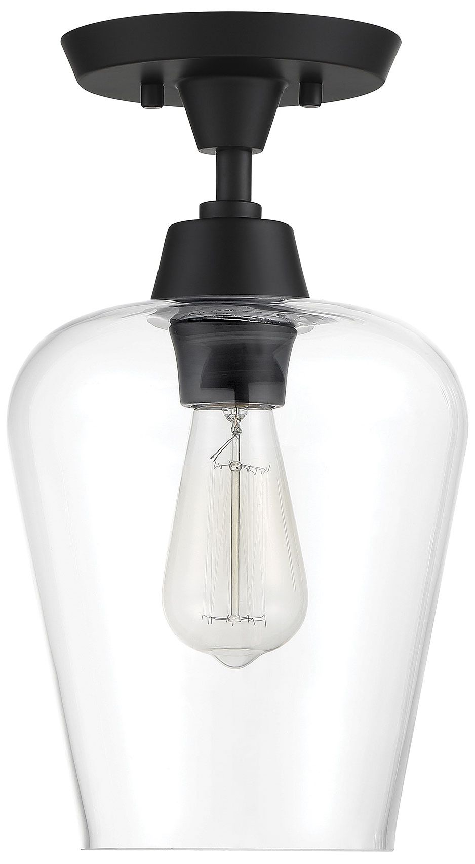 Image 2 Octave 1-Light Ceiling Light in Black more views