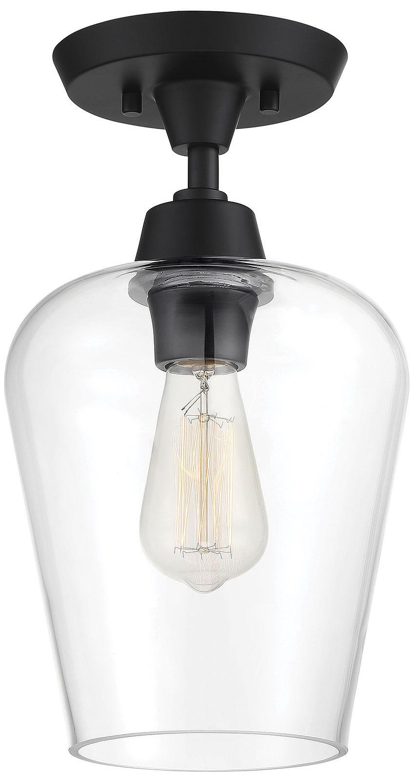 Image 3 Octave 1-Light Ceiling Light in Black more views