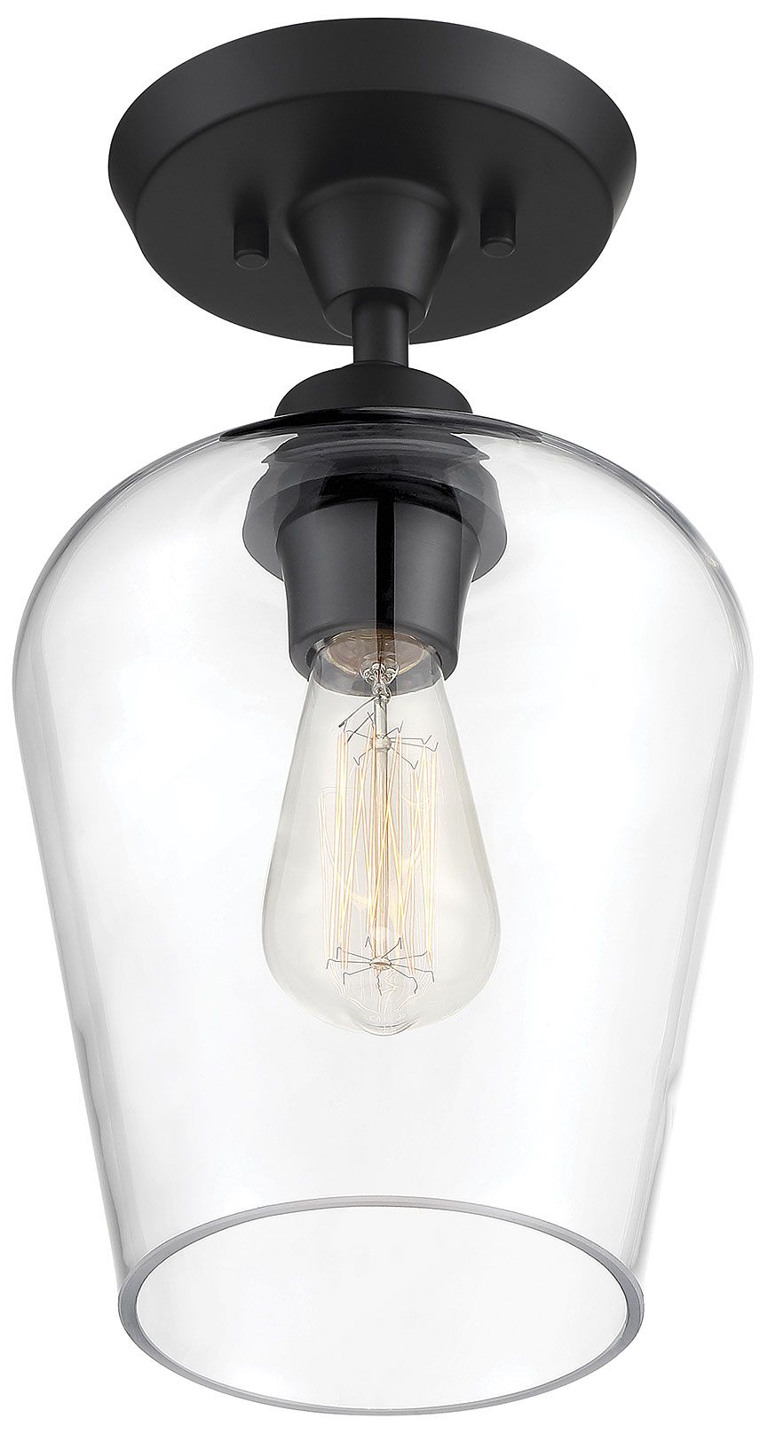 Image 4 Octave 1-Light Ceiling Light in Black more views