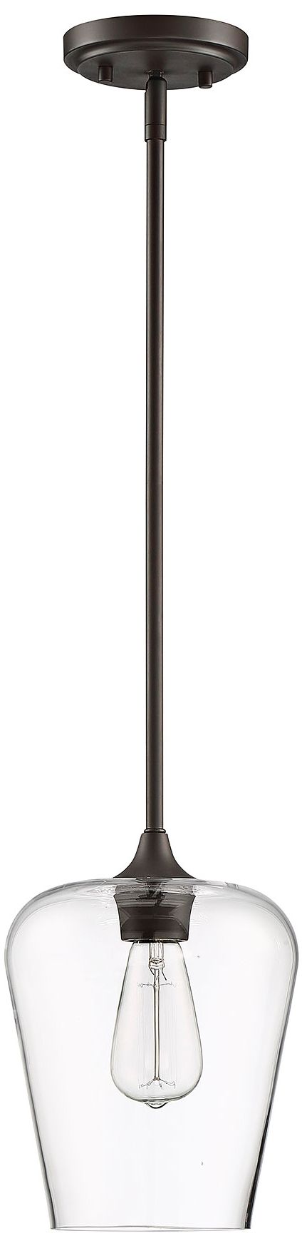 Image 3 Octave 1-Light Pendant in English Bronze more views