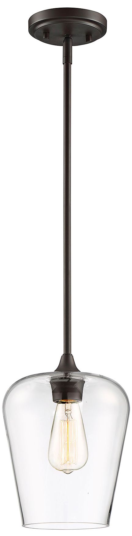 Image 4 Octave 1-Light Pendant in English Bronze more views