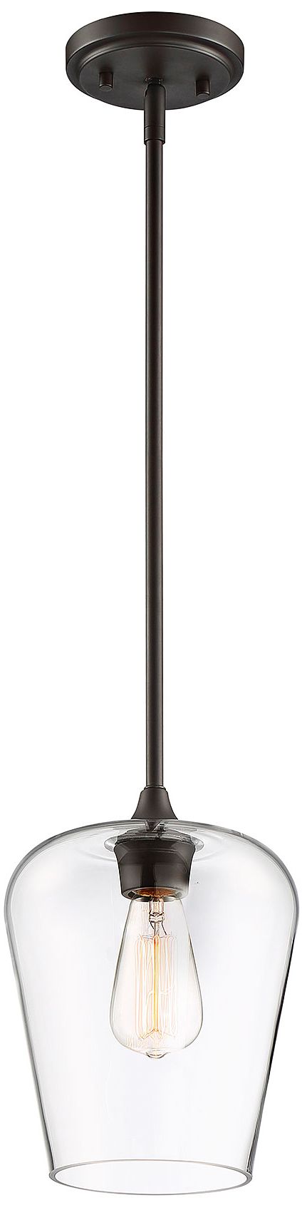 Image 5 Octave 1-Light Pendant in English Bronze more views