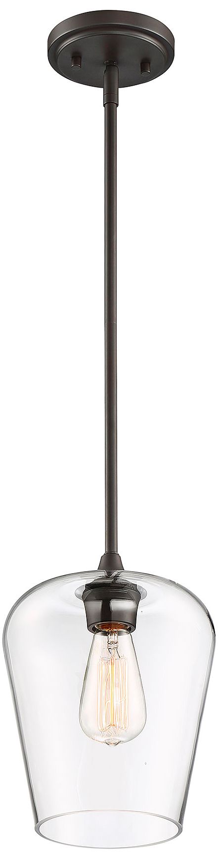 Image 6 Octave 1-Light Pendant in English Bronze more views