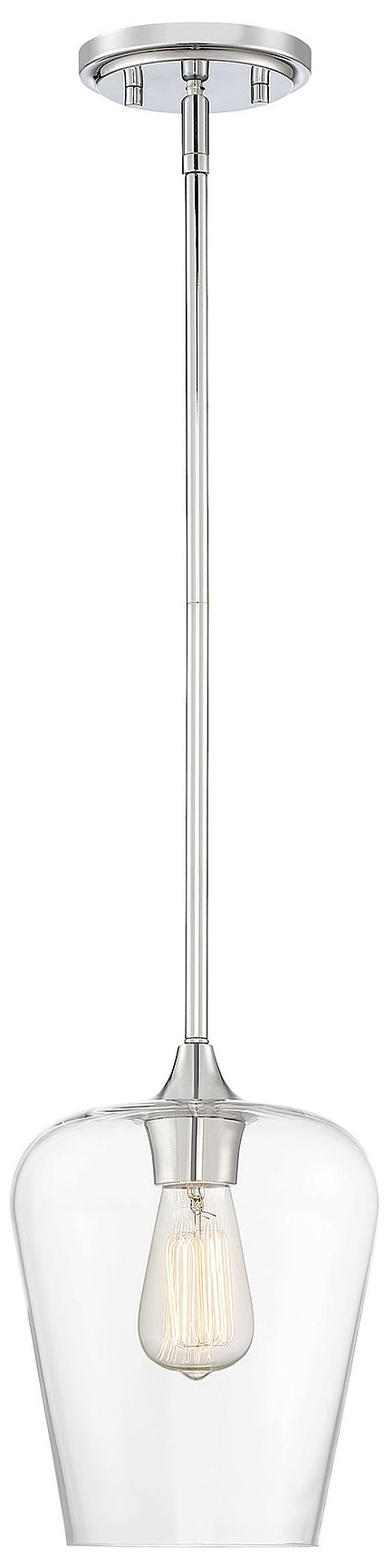 Image 3 Octave 1-Light Pendant in Polished Chrome more views