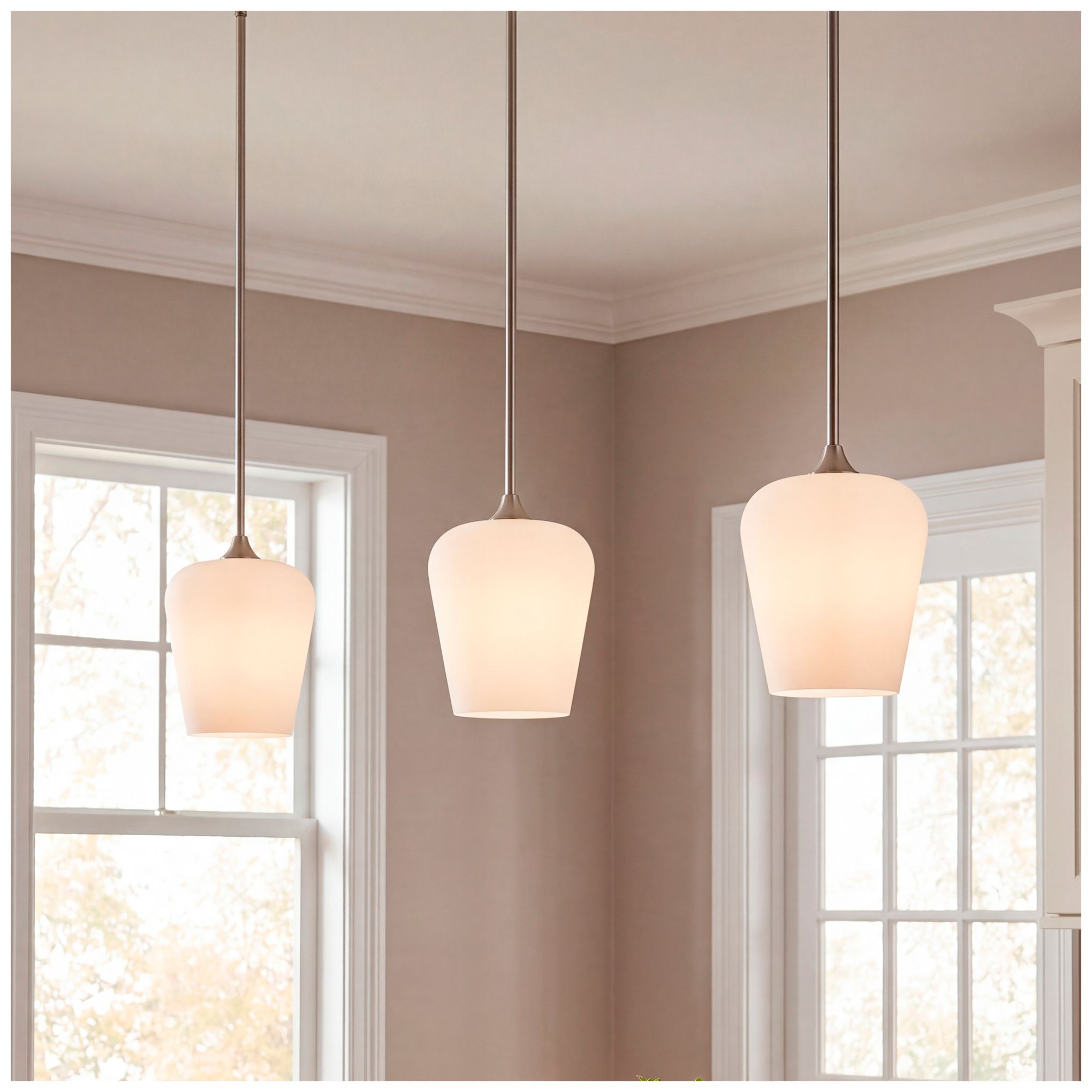 Image 7 Octave 1-Light Pendant in Satin Nickel more views