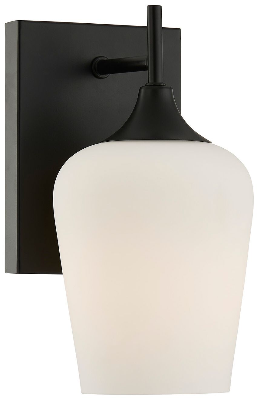 Image 5 Octave 1-Light Wall Sconce in Matte Black more views