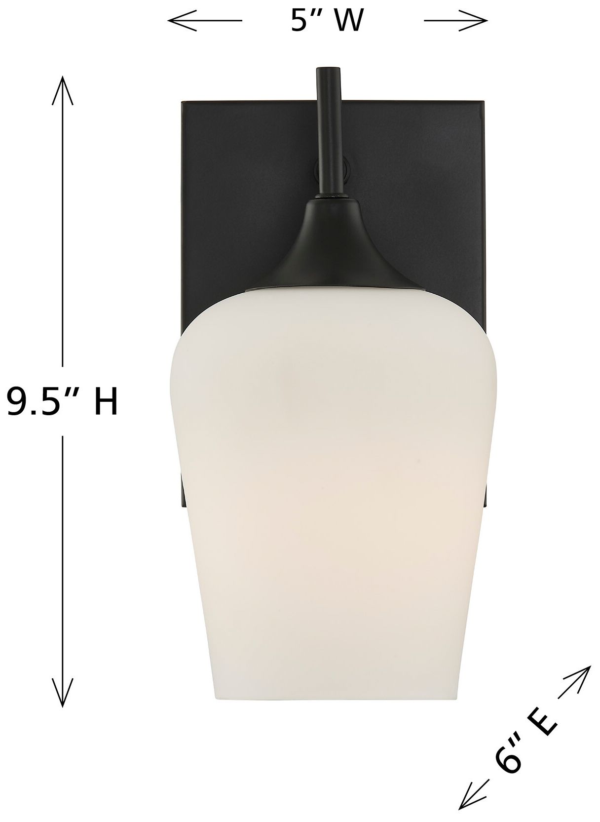 Image 7 Octave 1-Light Wall Sconce in Matte Black more views