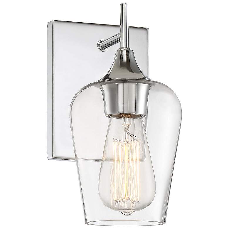 Image 3 Octave 1-Light Wall Sconce in Polished Chrome more views