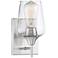 Octave 1-Light Wall Sconce in Satin Nickel