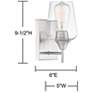6_Octave 1-Light Wall Sconce in Satin Nickel more views
