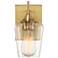 Octave 1-Light Wall Sconce in Warm Brass