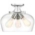 Octave 13" Wide Polished Chrome 3-Light Ceiling Light
