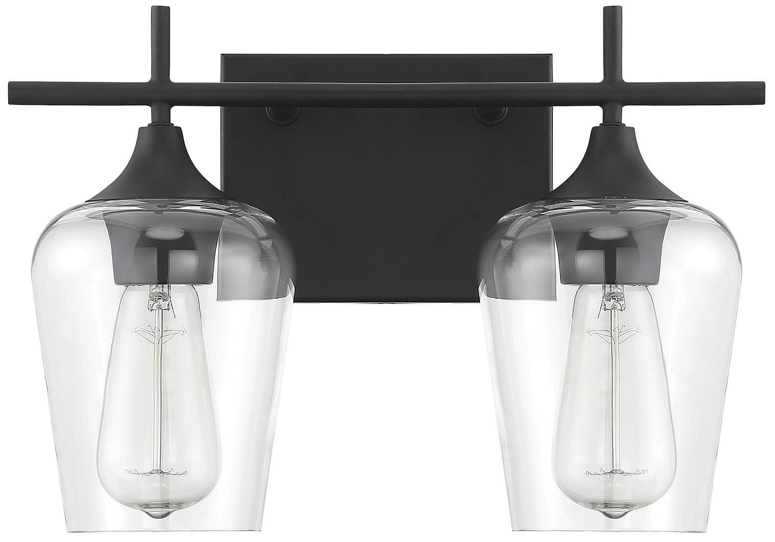 Image 2 Octave 2-Light Bathroom Vanity Light in Black more views