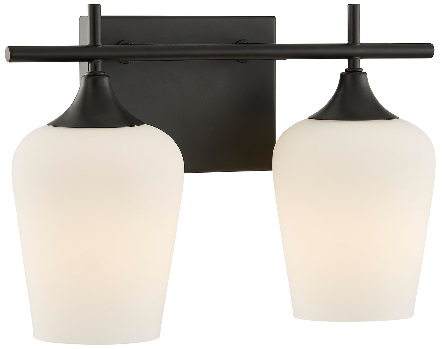 Image 4 Octave 2-Light Bathroom Vanity Light in Matte Black more views