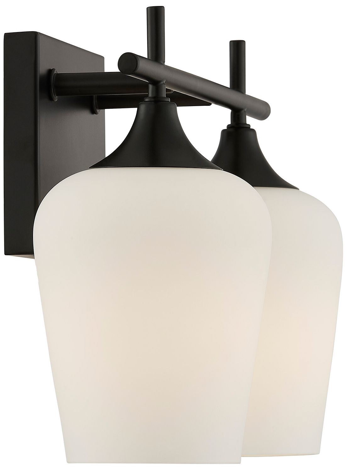 Image 6 Octave 2-Light Bathroom Vanity Light in Matte Black more views