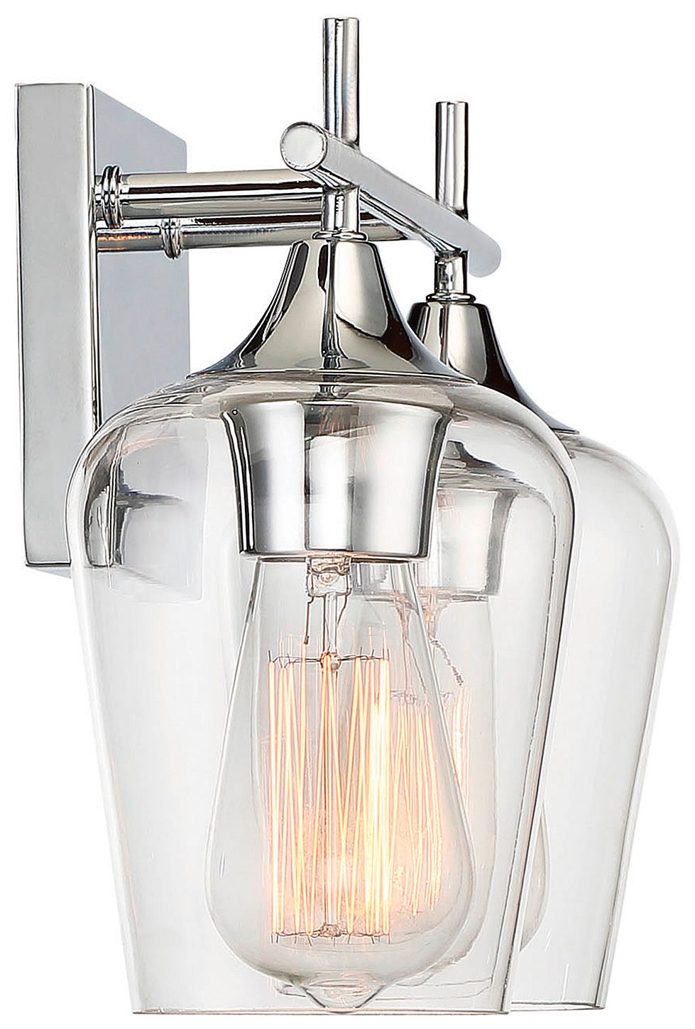Image 4 Octave 2-Light Bathroom Vanity Light in Polished Chrome more views