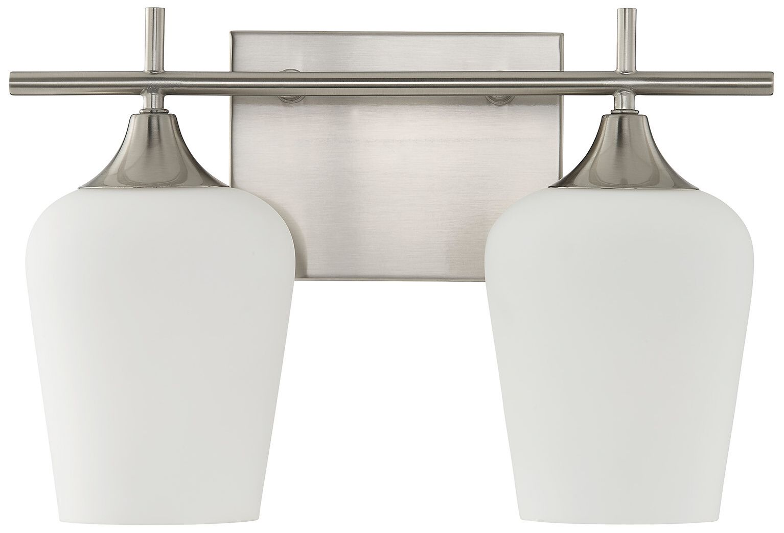 Image 3 Octave 2-Light Bathroom Vanity Light in Satin Nickel more views