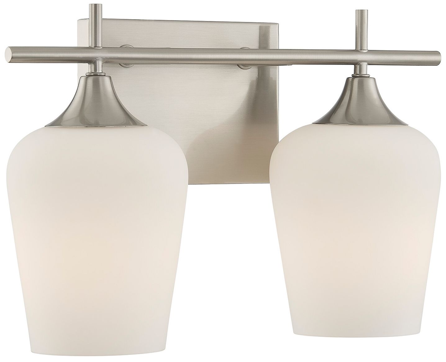 Image 4 Octave 2-Light Bathroom Vanity Light in Satin Nickel more views