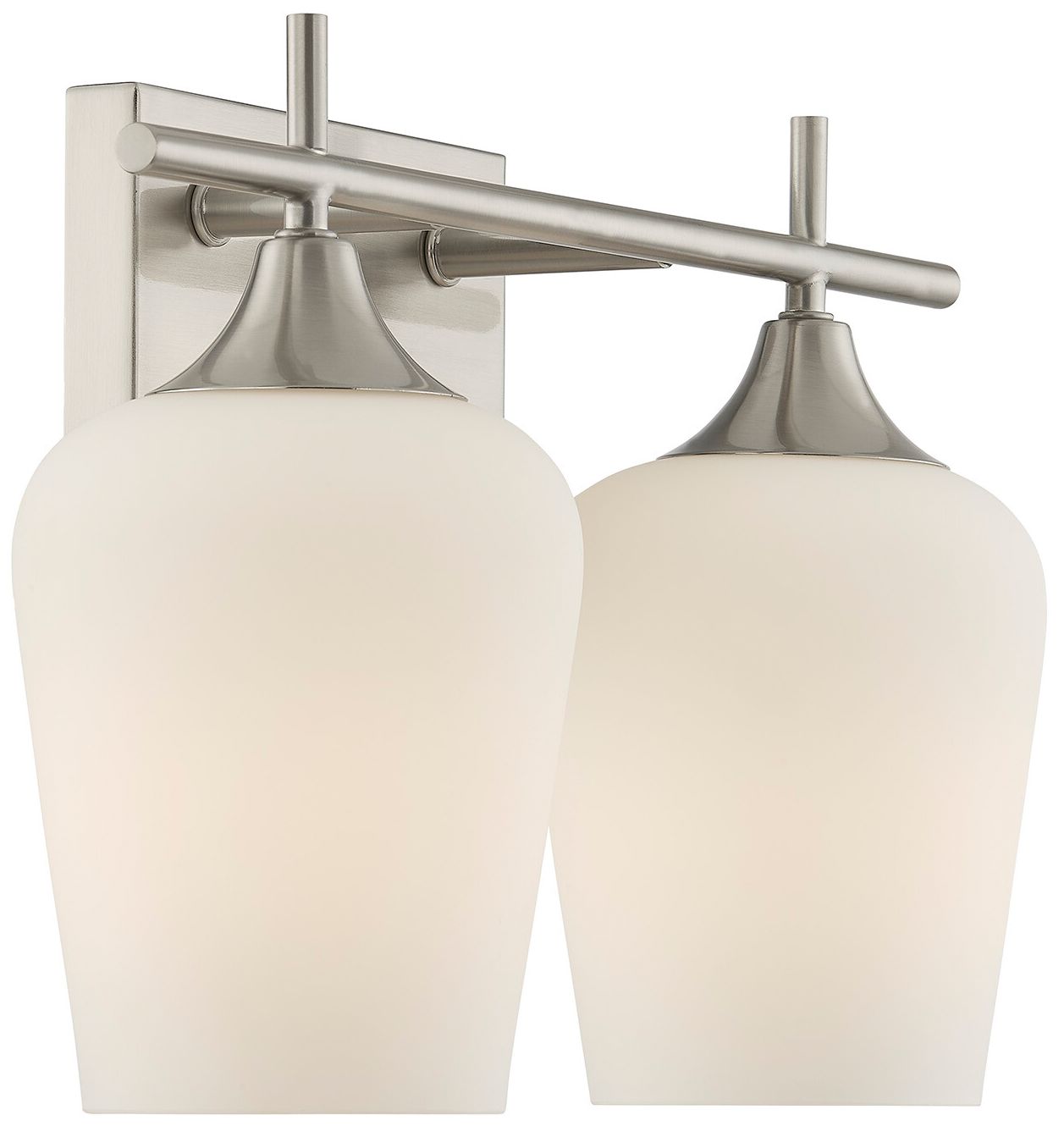 Image 5 Octave 2-Light Bathroom Vanity Light in Satin Nickel more views