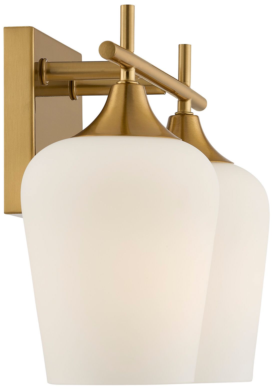 Image 5 Octave 2-Light Bathroom Vanity Light in Warm Brass more views